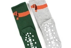 Mini Rodini multi dog anti-slip strømper (2-pak)